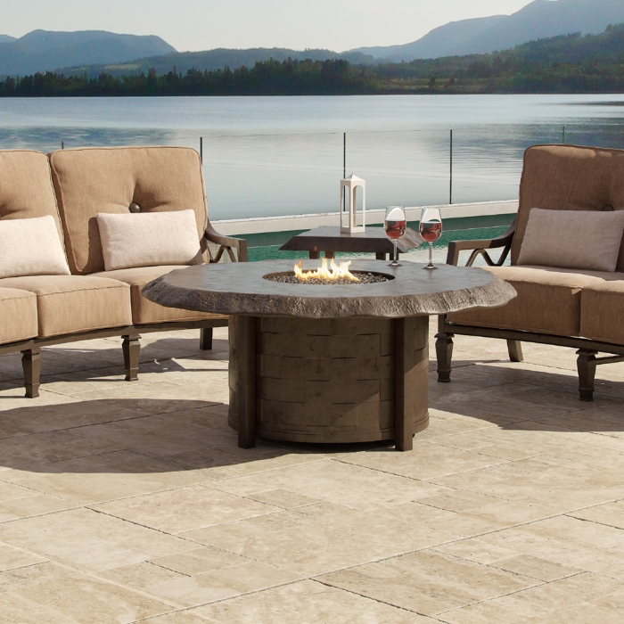 Castelle live edge fire pit