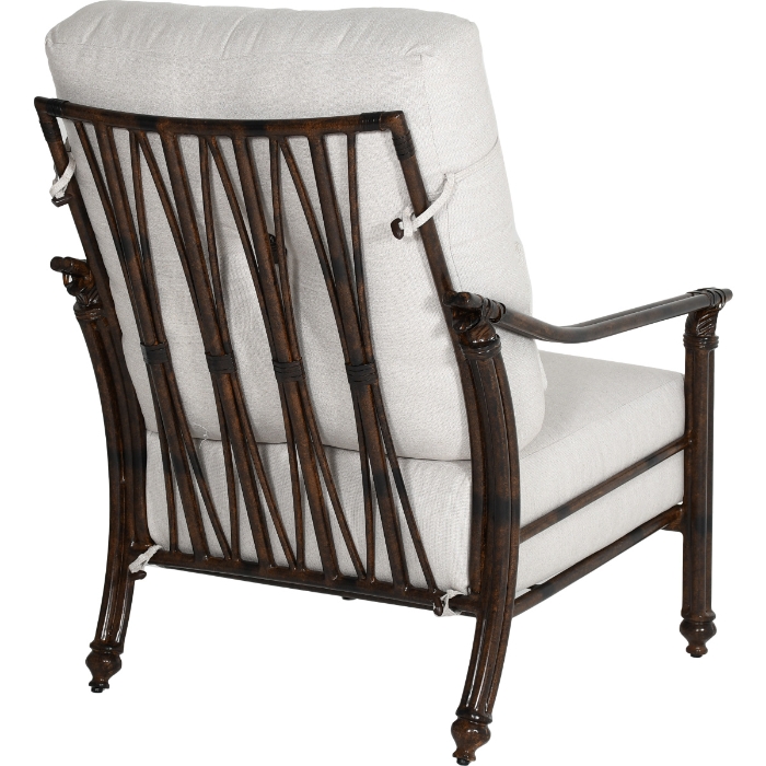 Coco High Back Cushioned Lounge Chair with One Accent Pillow