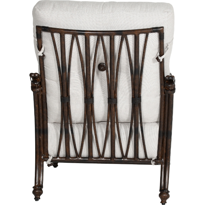 Coco High Back Cushioned Lounge Chair with One Accent Pillow - 6A30R_back