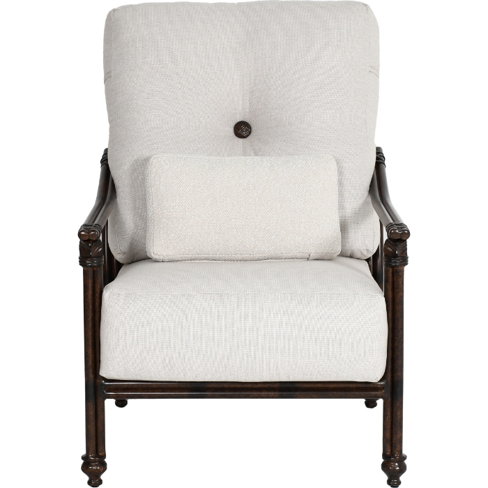 Coco High Back Cushioned Lounge Chair with One Accent Pillow - 6A30R_front
