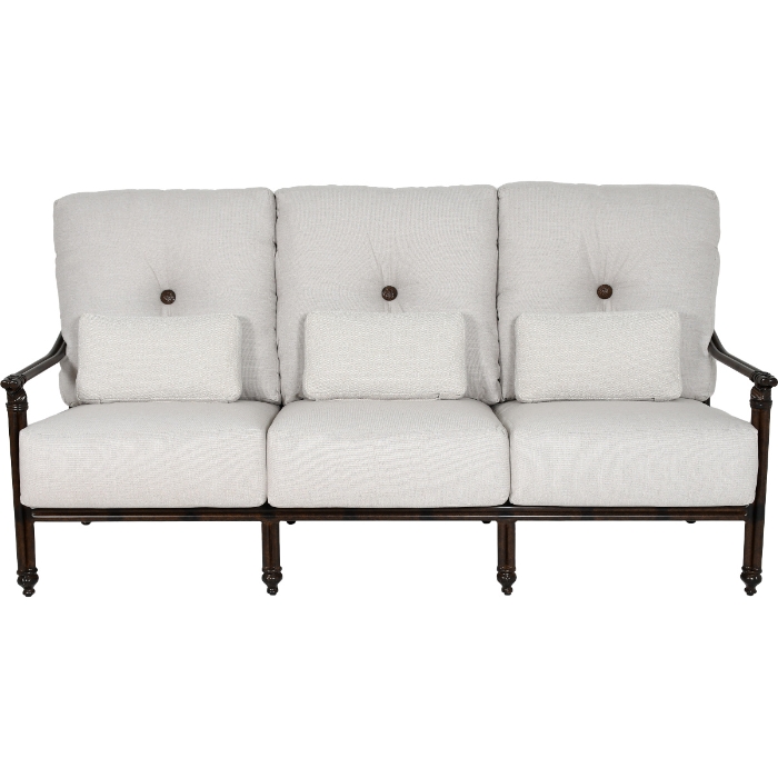 Coco High Back Cushioned Sofa with Three Accent Pillows - 6A34R_front