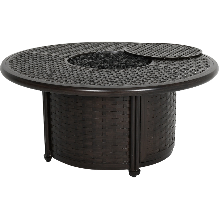 Coco Fire Pit Patio Set with Swivel Rocker Chairs - CS-COCO-SET2