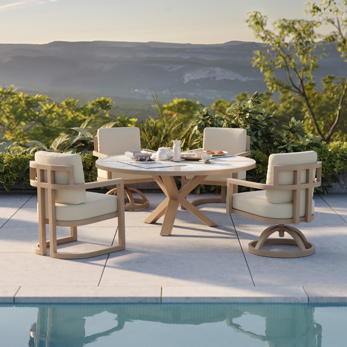 Gala Patio Dining Set for 4 side