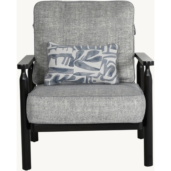 Holland Cushioned Lounge Chair with One Accent Pillow - 6C10T