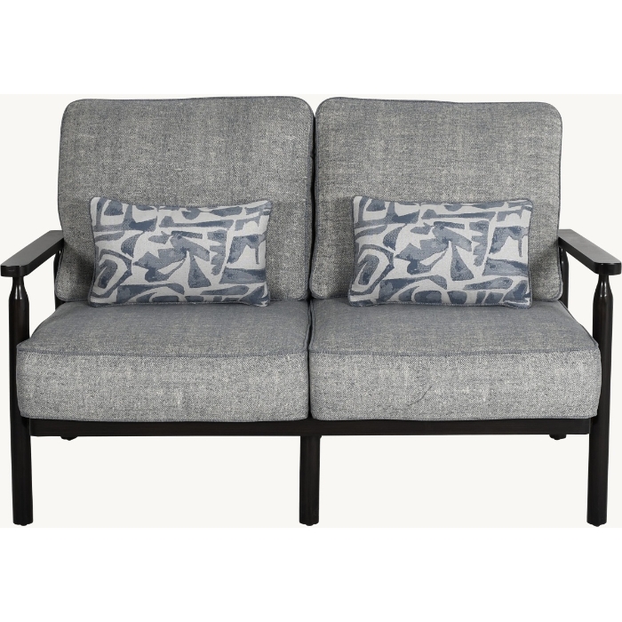 Holland Cushioned Loveseat with Two Accent Pillows - 6C11T