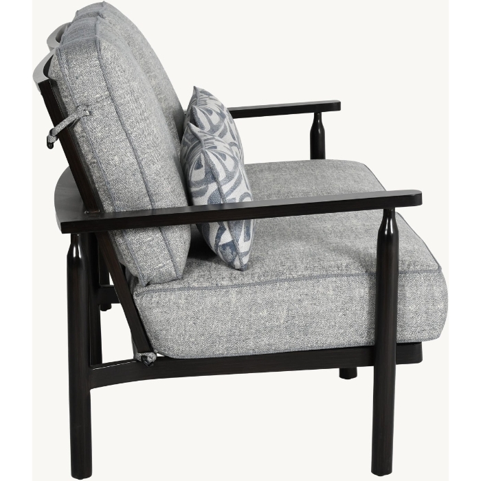 Holland Cushioned Loveseat with Two Accent Pillows - 6C11T