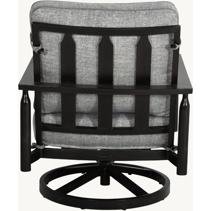 Holland Cushioned Lounge Swivel Rocker with One Accent Pillow - 6C15T