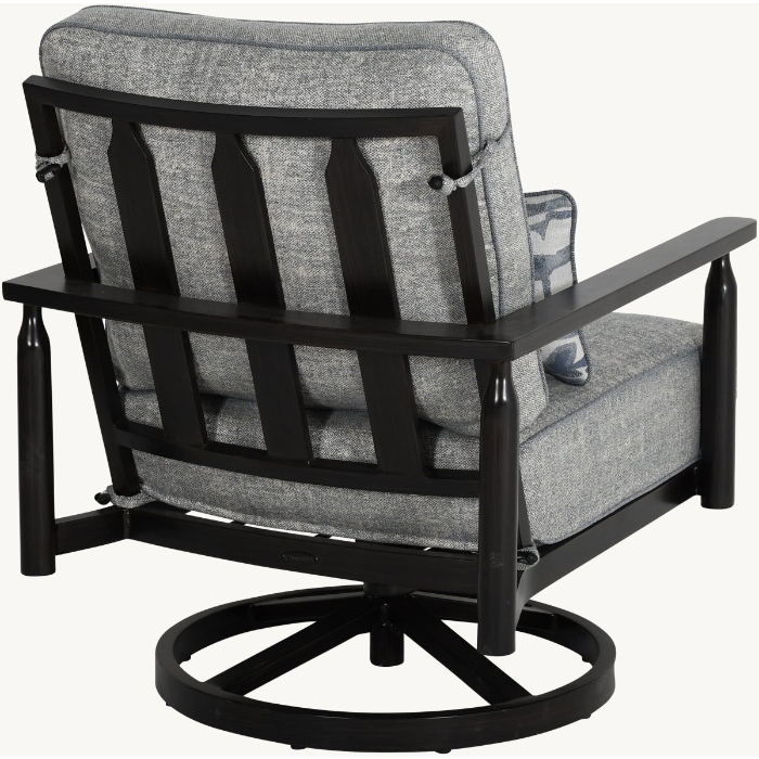 Holland Cushioned Lounge Swivel Rocker with One Accent Pillow - 6C15T