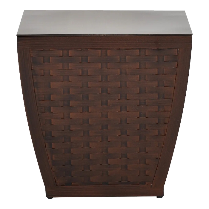 Largo Woven Aluminum 20" Square Side Table side