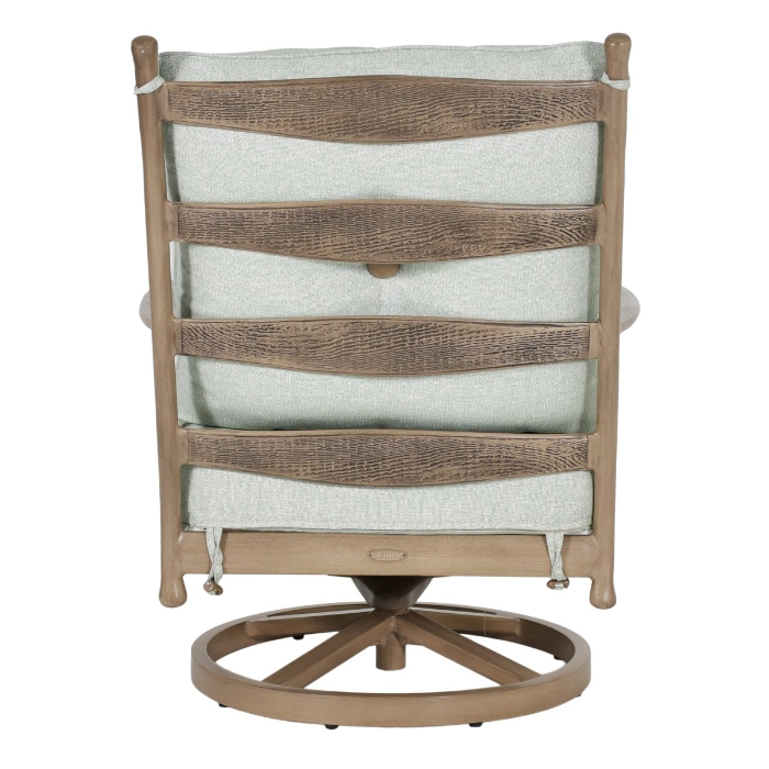 Lodge High Back Lounge Swivel Rocker back