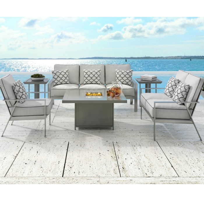 Moderna aluminum side table