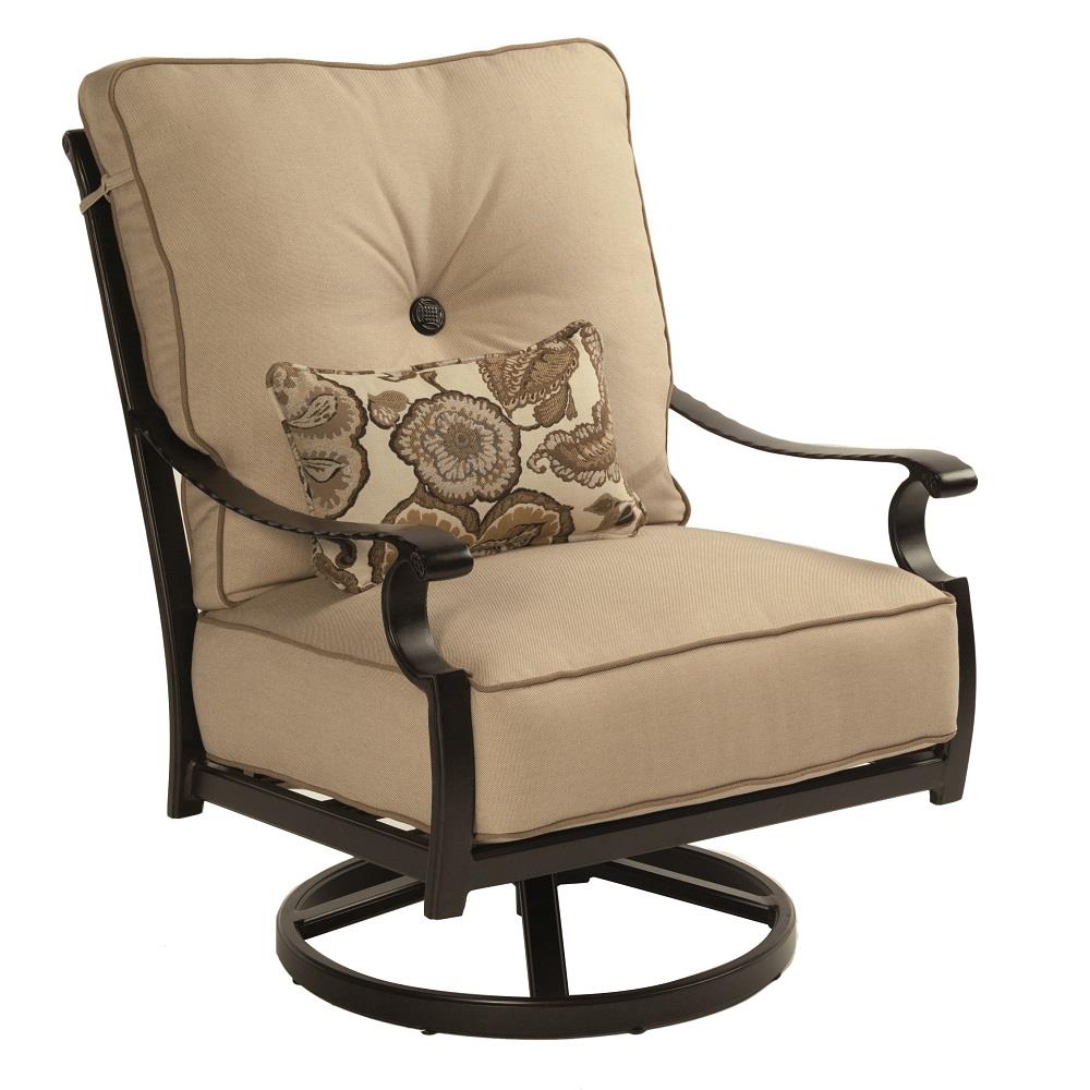 Castelle Monterey High Back Cushioned Lounge Swivel Rocker - 5816T