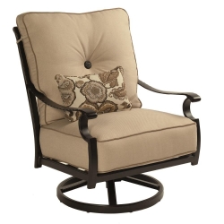 Castelle Monterey High Back Cushioned Lounge Swivel Rocker - 5816T