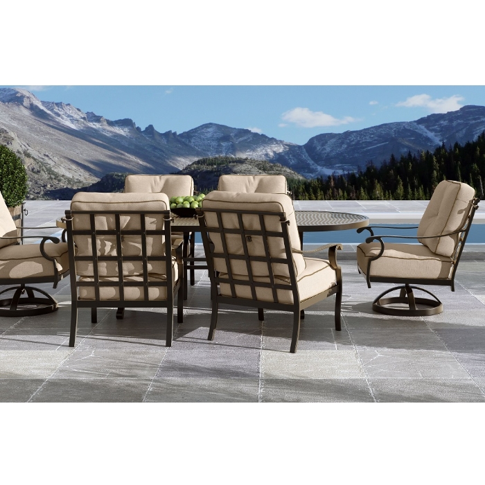Monterey aluminum bar stool with sling seating