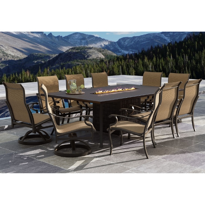 Monterey aluminum counter stool with sling seating