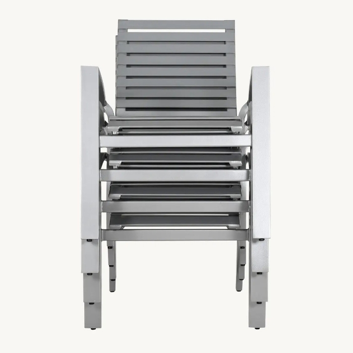 Orion Slats Stackable Dining Chair - 1040