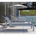 Orion aluminum chaise with sling seating