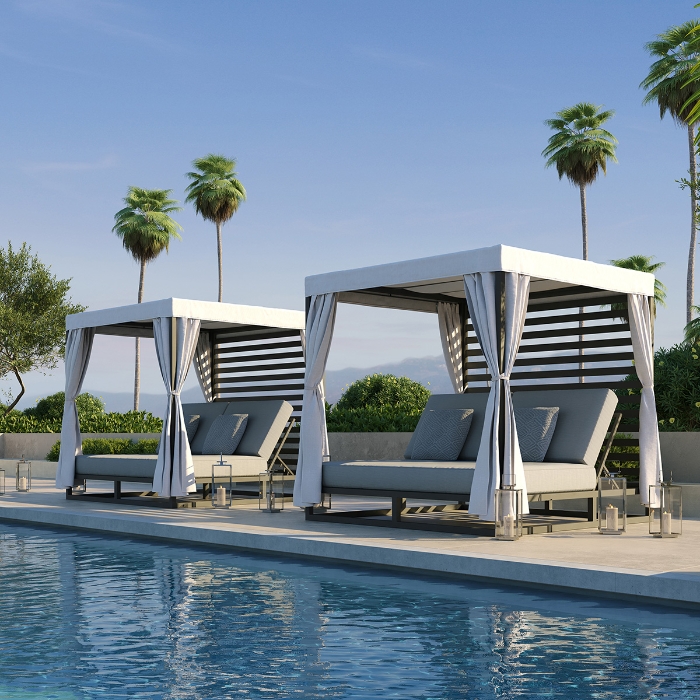 Castelle Park Place Daybed with Cabana