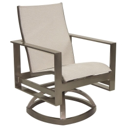 Castelle Park Place Sling Swivel Rocker Dining Chair - 2278S