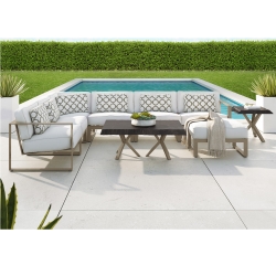 Castelle Park Place Modern Outdoor Sectional Set - CS-PARKPLACE-SET1