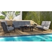 Prism aluminum ottoman with deep seating cushion