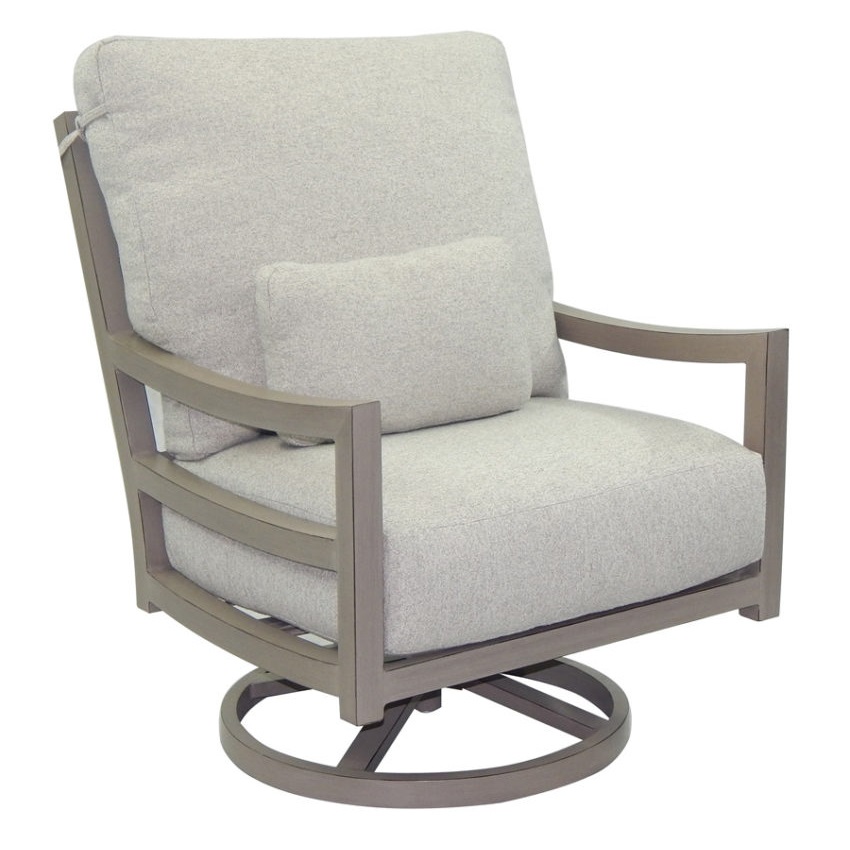 Castelle Roma High Back Cushioned Lounge Swivel Rocker  - 9616R