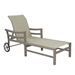 Castelle Roma Adjustable Sling Chaise Lounge with Wheels - 9692S