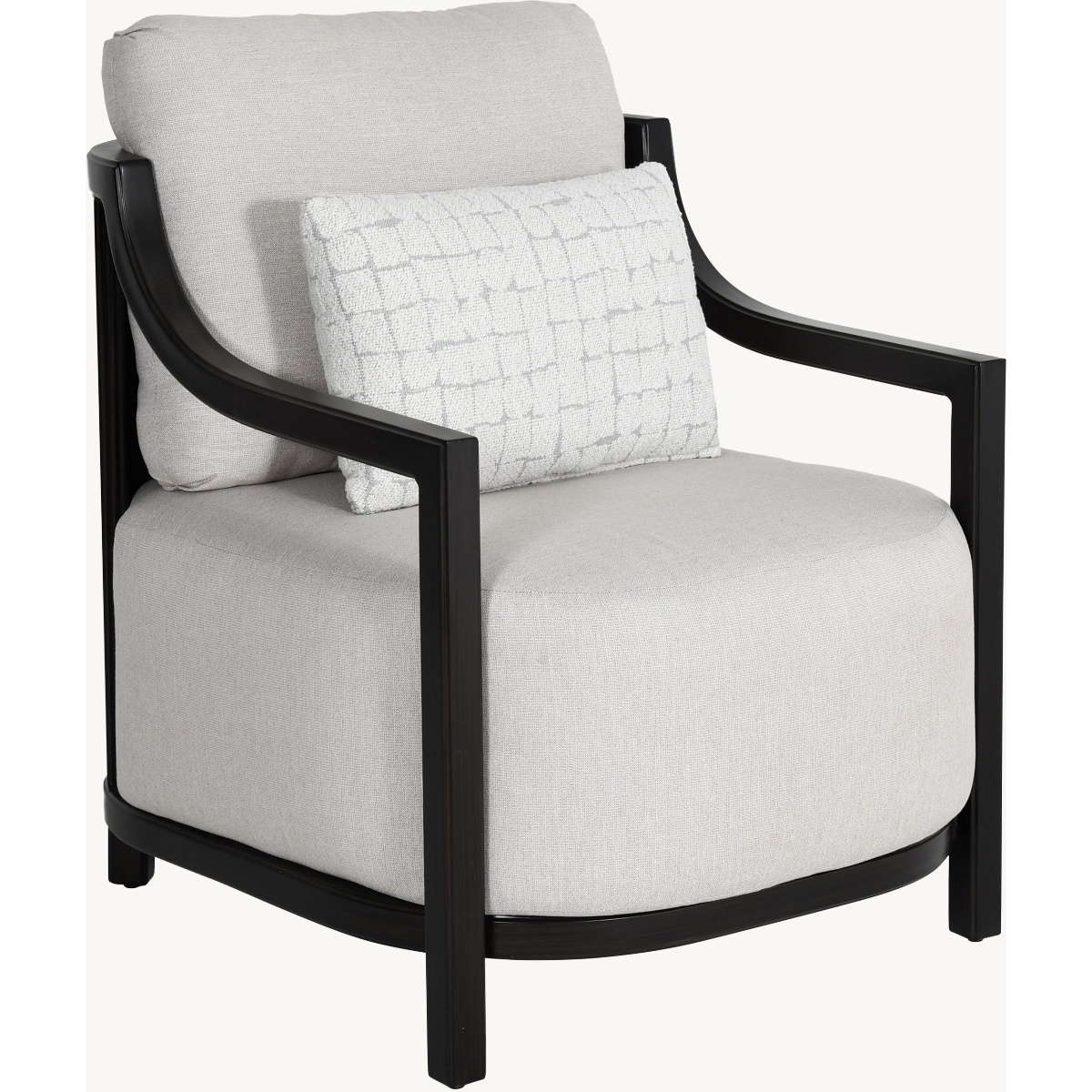 Castelle Samara Cushioned Lounge Chair with One Accent Pillow