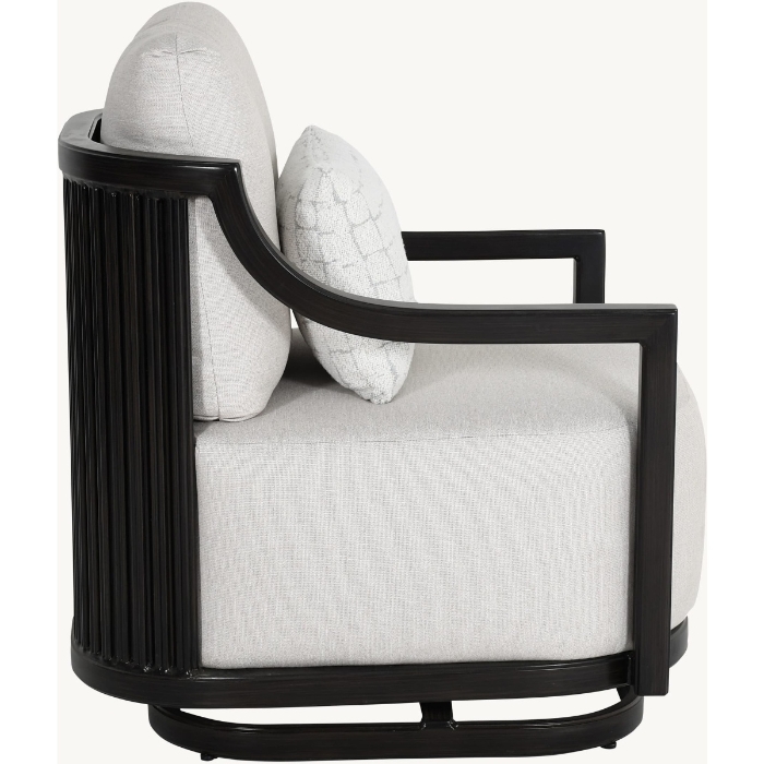 Samara Cushioned Lounge Action Chair with One Accent Pillow - 6B18R