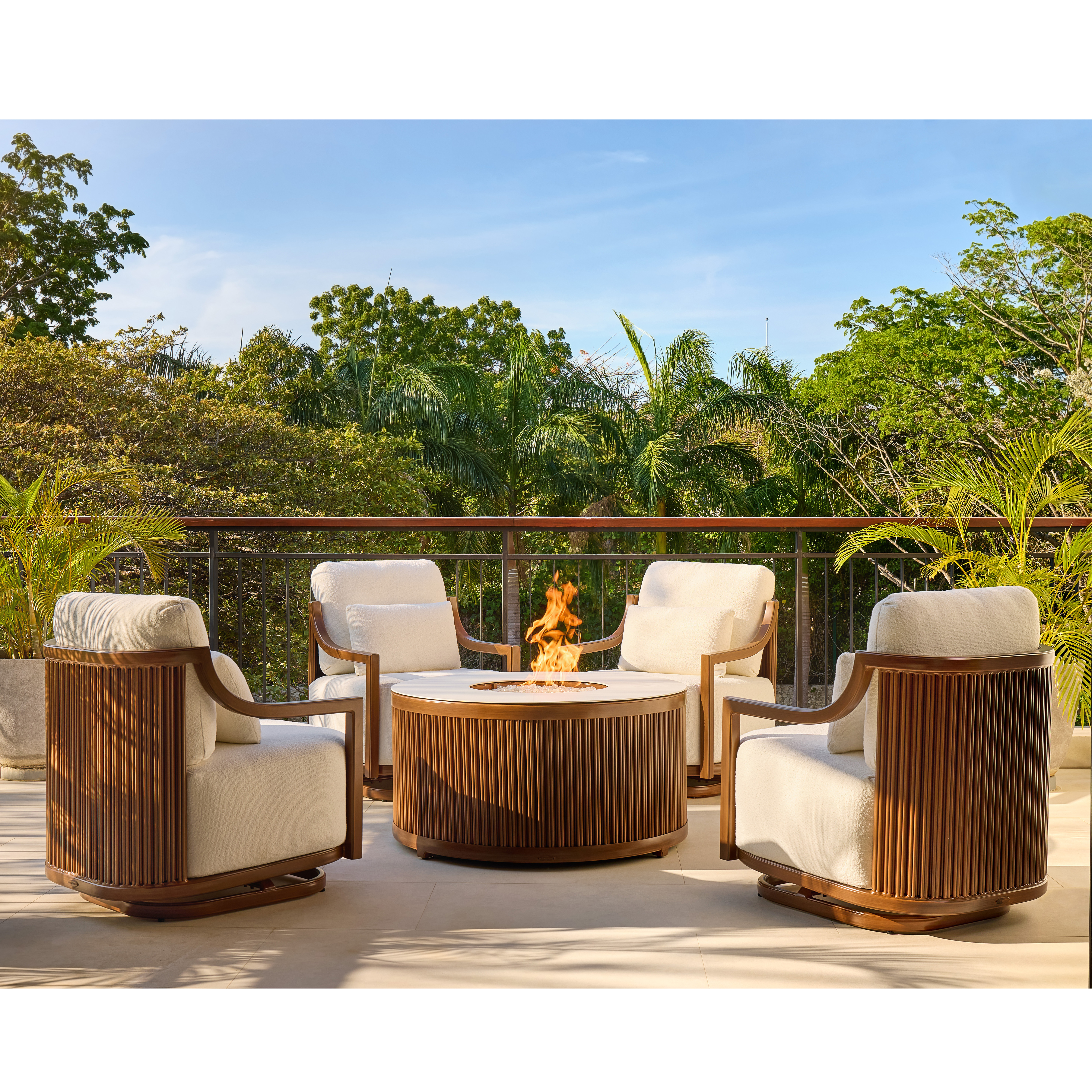 Castelle Samara Outdoor Firepit Set