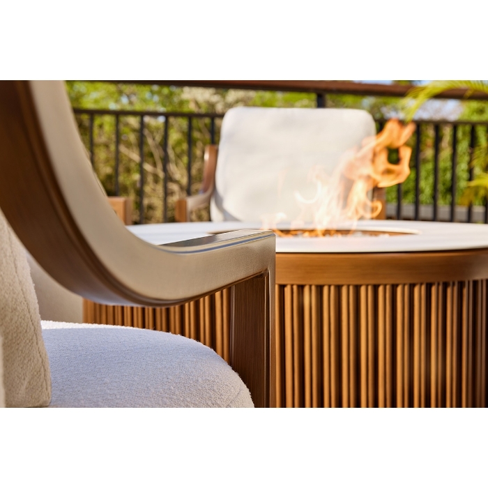 Samara Cushioned Lounge Chair with One Accent Pillow - 6B10R