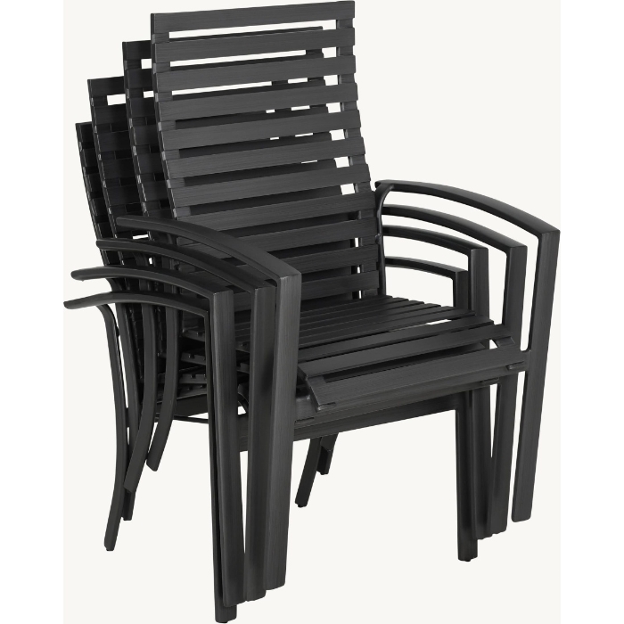 Santorini Stackable Slats Dining Chair - 5ZB40