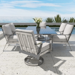 Castelle Trento Cushion Outdoor Dining Set for 6 - CS-TRENTO-SET2