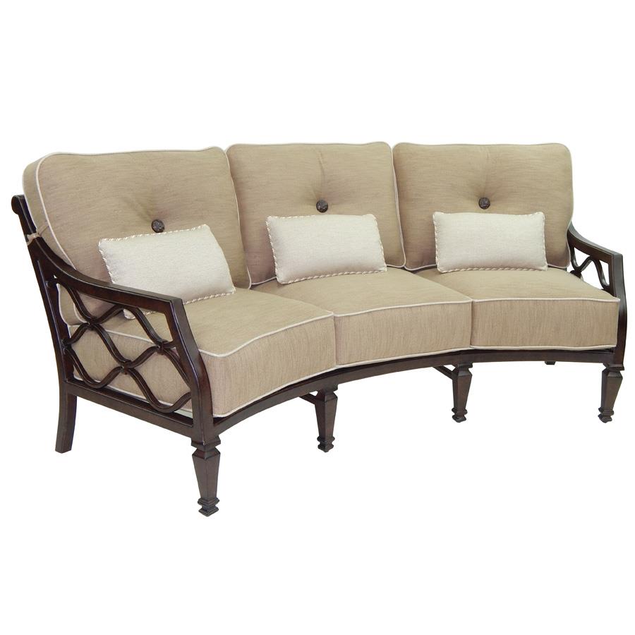 Castelle Villa Bianca Cushioned Crescent Sofa  - 1144T