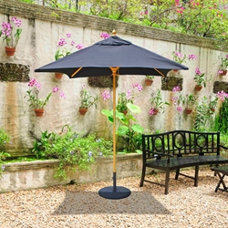 Galtech Wood 6 Foot x 6 Foot Square Cafe and Bistro Umbrella  - 161