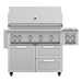 Outdoor 42" Grill with Cart and Double Side Burner - G_BR42-GCR42-AGB122