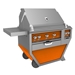 Deluxe 42" Grill with Work Top and Double Side Burner - G_BR42CX2