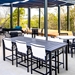 Homecrest Allure Sling Modern Outdoor Bar Set for 6 - HC-ALLURE-SET6