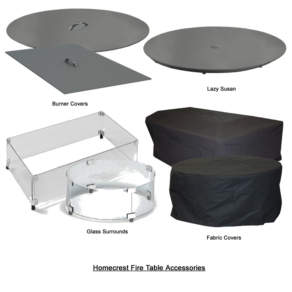 Aluminum frame outdoor chat fire table