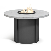 Homecrest Concrete 54" Round Balcony Fire Table - 34.5"H - 54RCTFPTT-89RBC