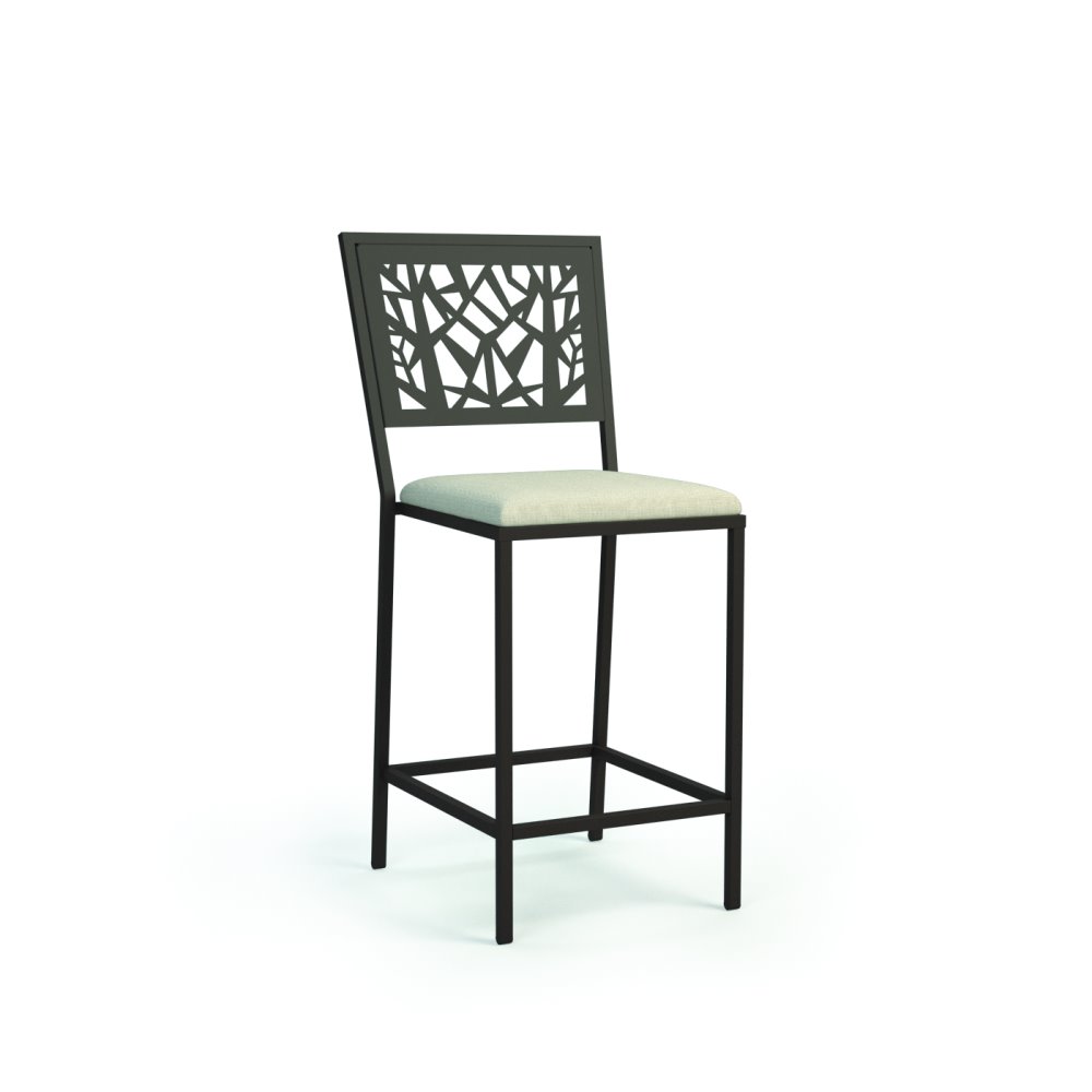 Homecrest Echo Armless Balcony Stool with Seat Cushion - 9458P