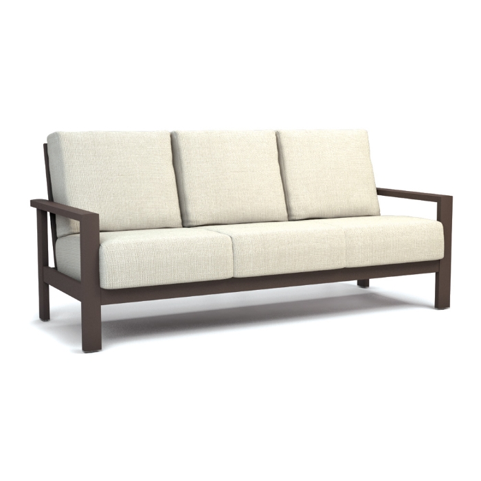 Elements Cushion Patio Sofa Fire Pit Set - HC-ELEMENTS-SET3