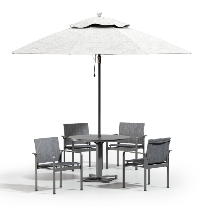 elevate aluminum cafe chair
