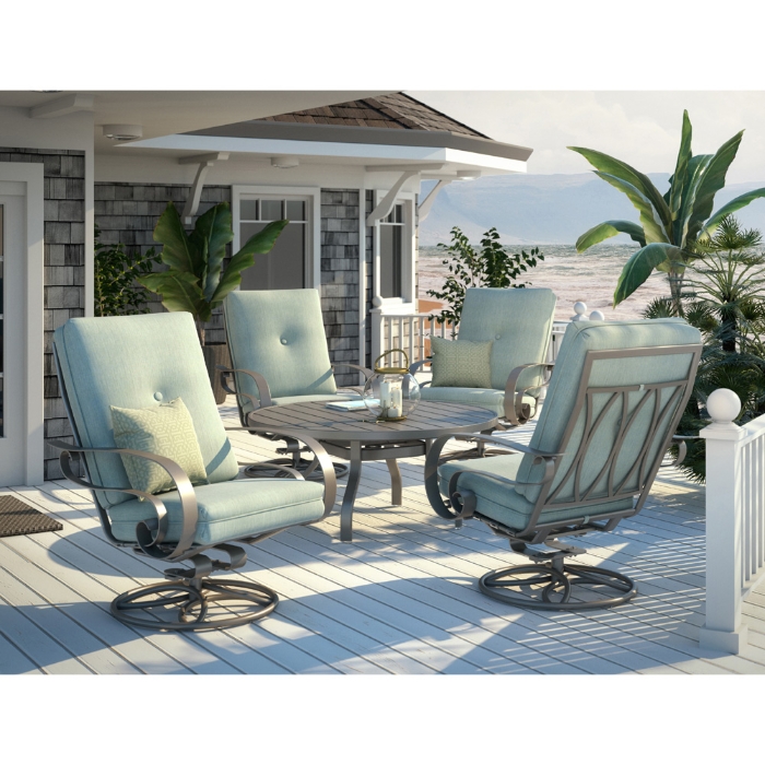 Emory Cushion High Back Swivel Rocker Chat Chair - 2M92A