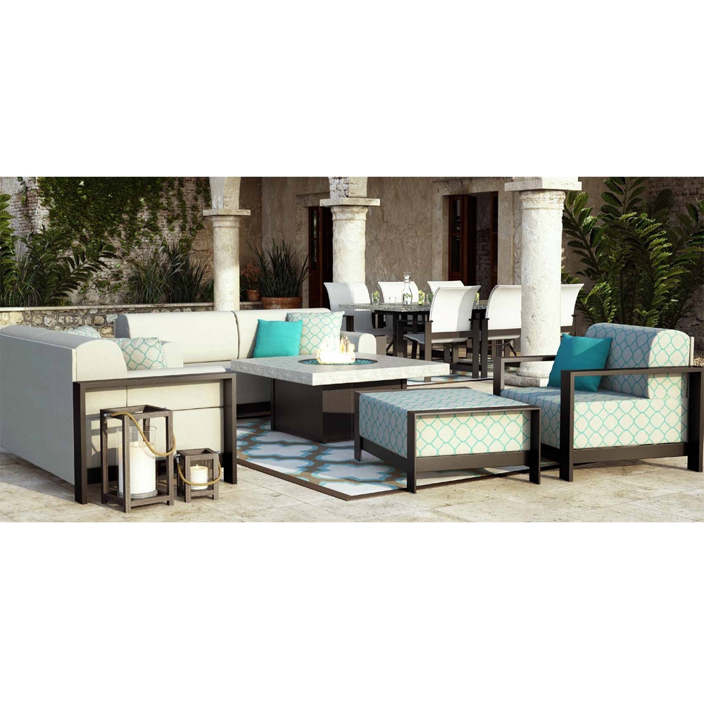 Homecrest Grace Cushion Patio Fire Pit Set - HC-GRACE-SET2