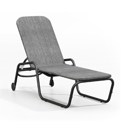 Homecrest Infiniti Air Adjustable Chaise with Wheels - Stackable - 21321