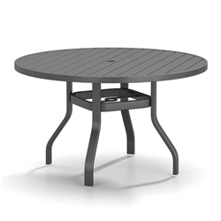 Homecrest Latitude 48" Round Dining Table with Umbrella Hole - 27"H - 3748RDLT
