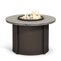 Homecrest Shadow Rock 42" Dining Fire Table - 42RSHFPTT-89RDC