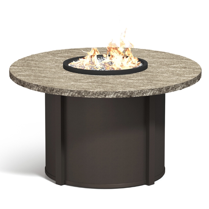 Homecrest Slate 48" Dining Fire Table - 48RSLFPTT-89RDC