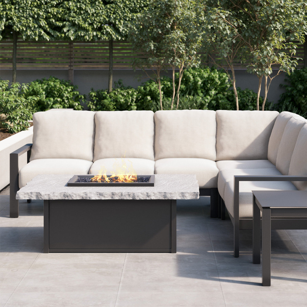 sofa fire table set